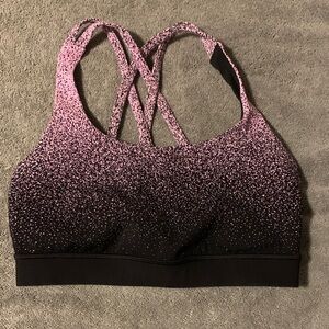 Lululemon Pink and Black Sports Bra, Size 4
Excellent Condition
